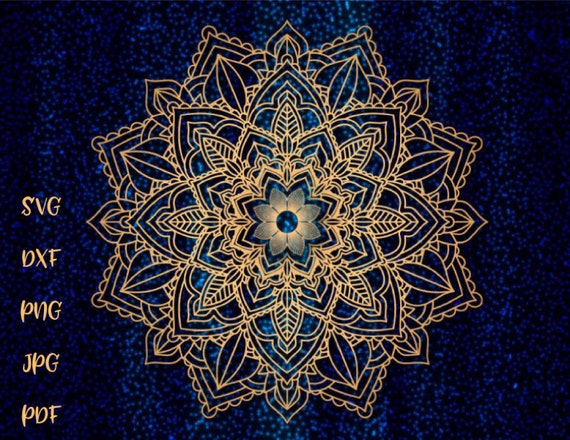 Download Mandala Svg Files For Cricut Pochoir Mandala Stencil Svg Etsy