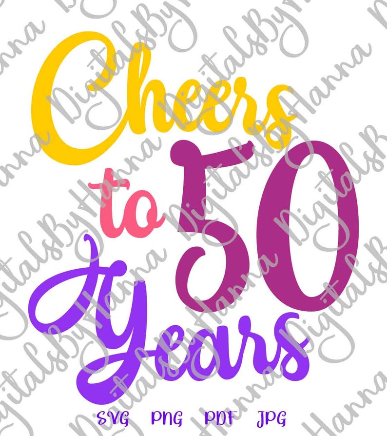 Download 50th Birthday SVG Files for Cricut Shirt Women Wine Glass | Etsy