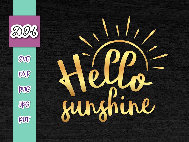 Download Hello Sunshine SVG Files for Cricut Baby Shower Quote ...