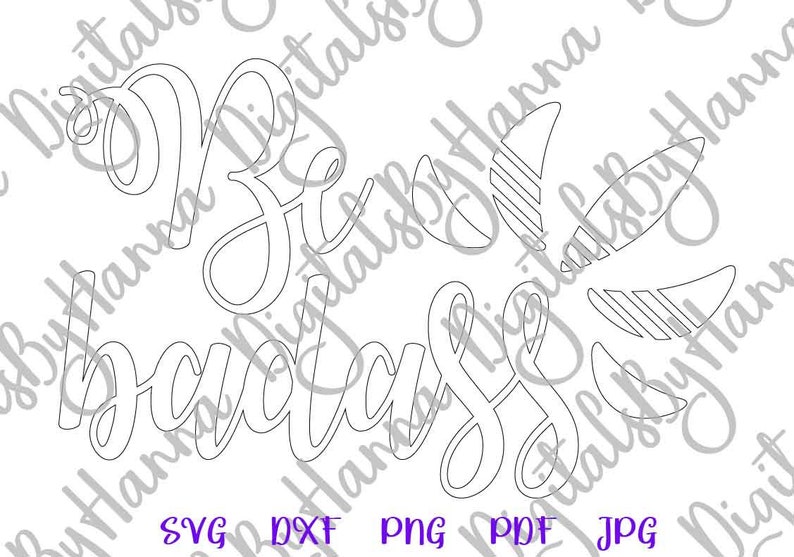 Be Badass SVG Files for Cricut Adidas SVG Saying Funny Quote Sign Sarcastic Snarky Sassy Tumbler Mug Adult Drink Pouch Tee Word Sublimation image 6