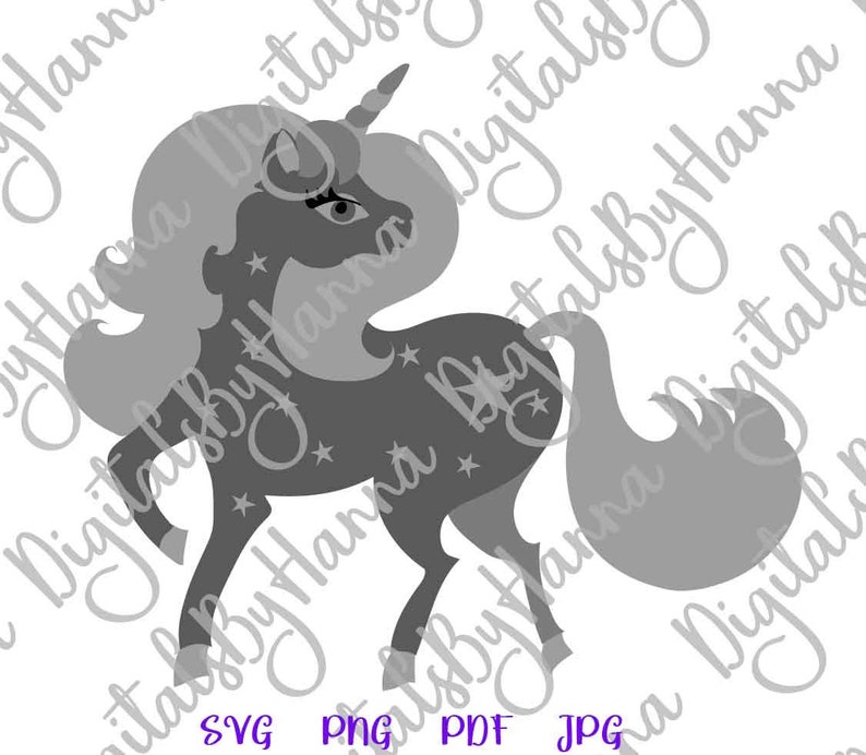 Download Rainbow Unicorn SVG Files for Cricut Girl Birthday Clipart | Etsy