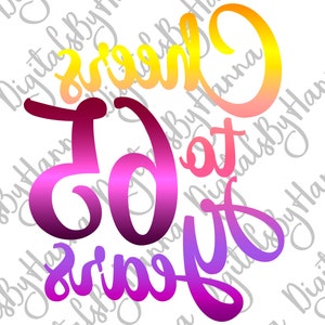 65th Birthday SVG Files for Cricut Saying Cheers to 65 Years Old Funny Wedding Anniversary Letter Sixty Five Sign Word Cut Print Sublimation image 4