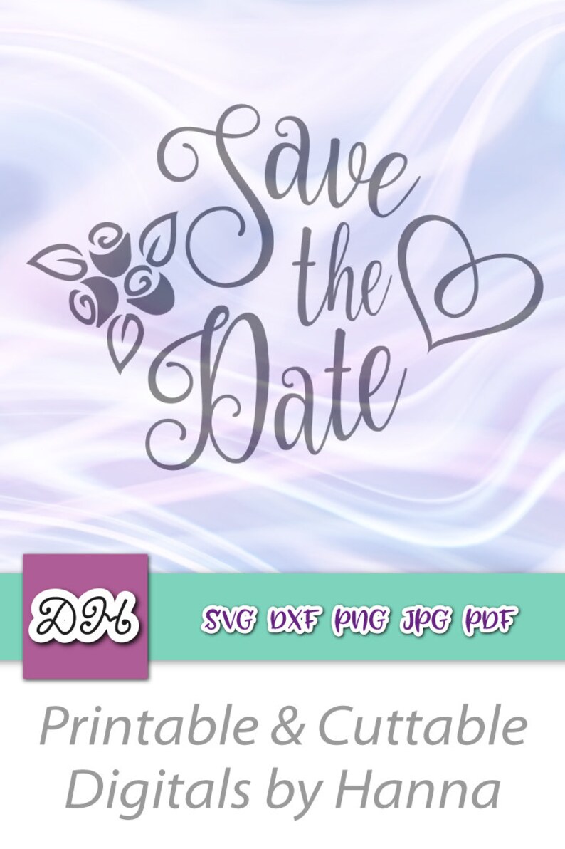 Bridal SVG Files for Cricut Sayings Save the Date SVG Hand Etsy