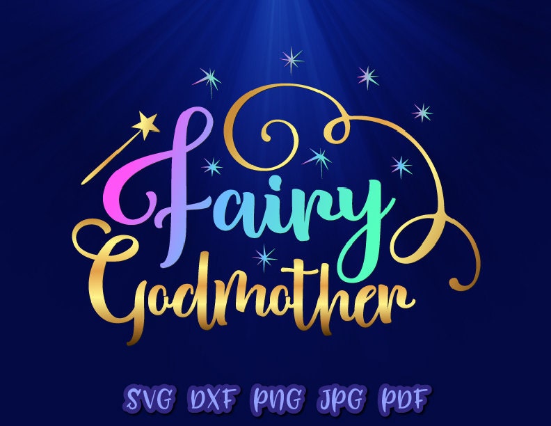 Download Baptism SVG Files for Cricut Fairy Godmother Proposal | Etsy