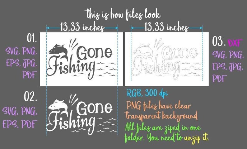 Download Lake SVG Files for Cricut Sayings Gone Fishing SVG Camp | Etsy