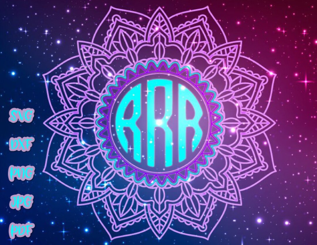 Mandala SVG Files for Cricut Mandala Monogram SVG Zentangle Svg Circle ...