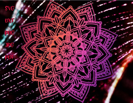 Mandala Svg Files For Cricut Zentangle Svg Pochoir Mandala Etsy
