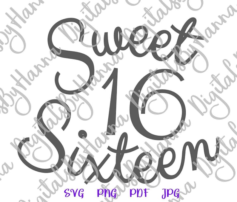 Download Birthday Girl SVG Files for Cricut Sayings Sweet 16 ...
