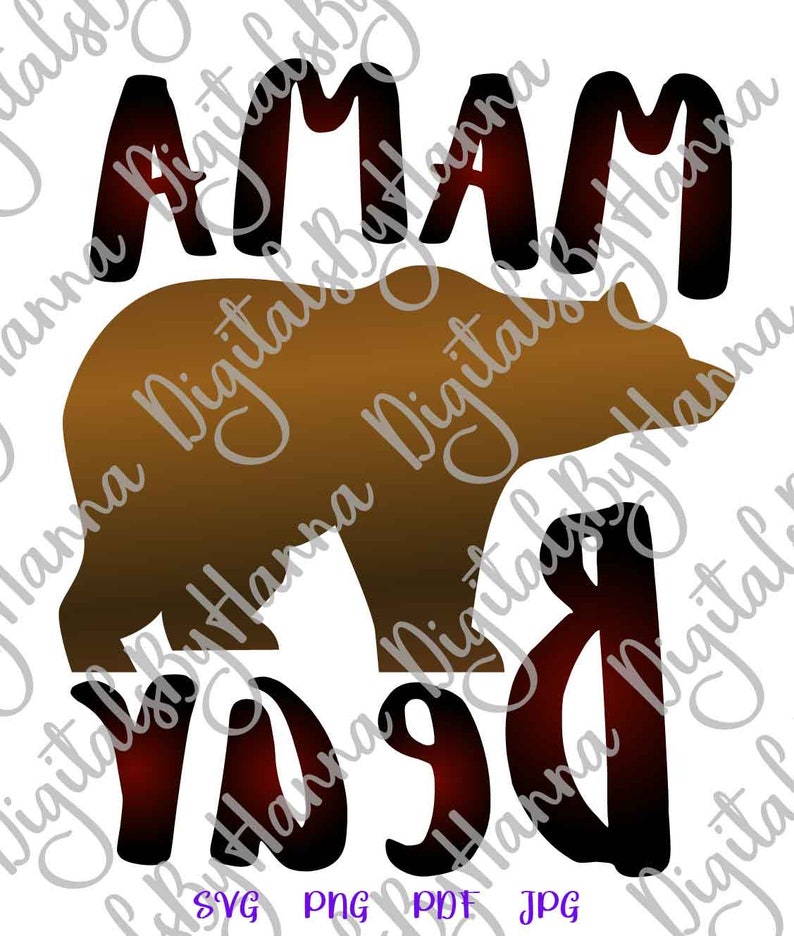 Download Mom Life SVG FIles for Cricut Saying Mama Bear SVG Baby ...