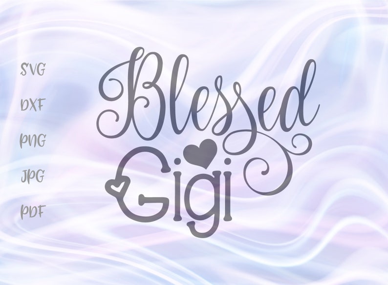 Download Pregnant SVG File for Cricut Blessed Gigi SVG Grandma Tee ...