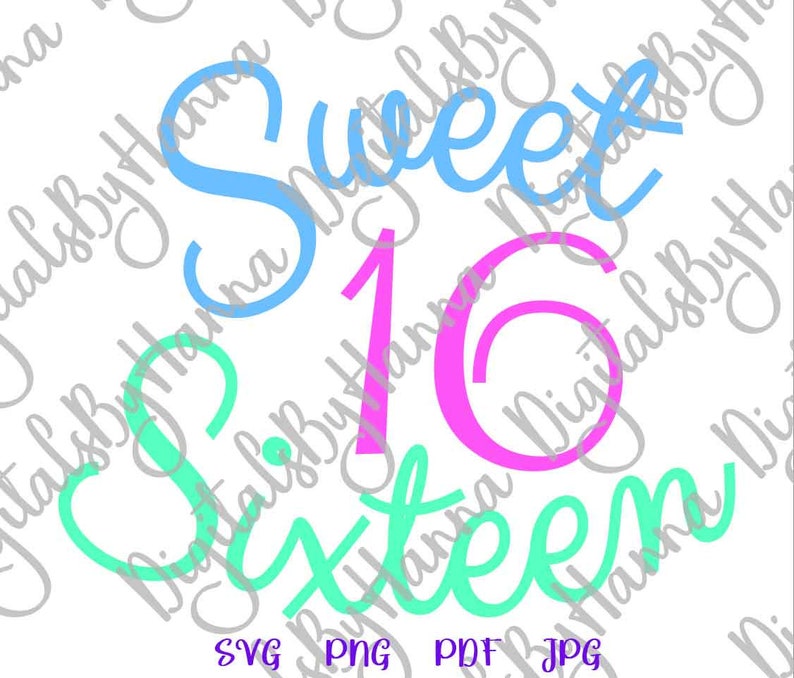 Download Birthday Girl SVG Files for Cricut Sayings Sweet 16 ...