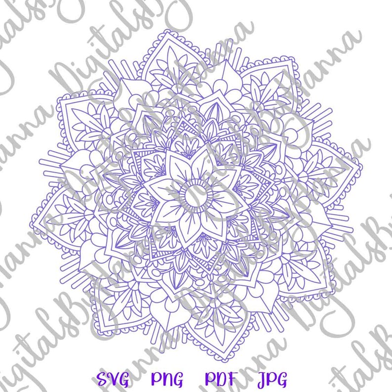 Download Mandala SVG Files for Cricut Zentangle SVG Pochoir Mandala ...
