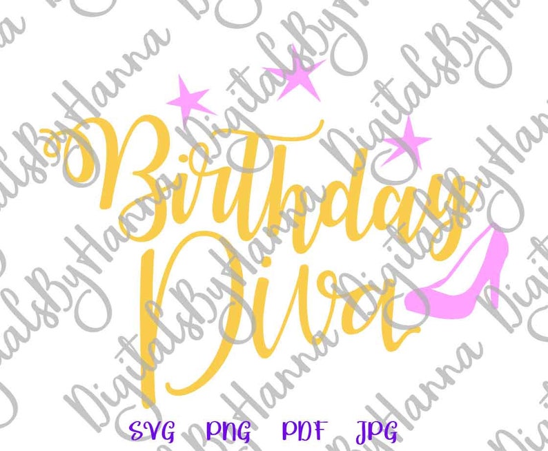 Download Celebrate SVG File for Cricut Sayings Birthday Diva Qeen ...