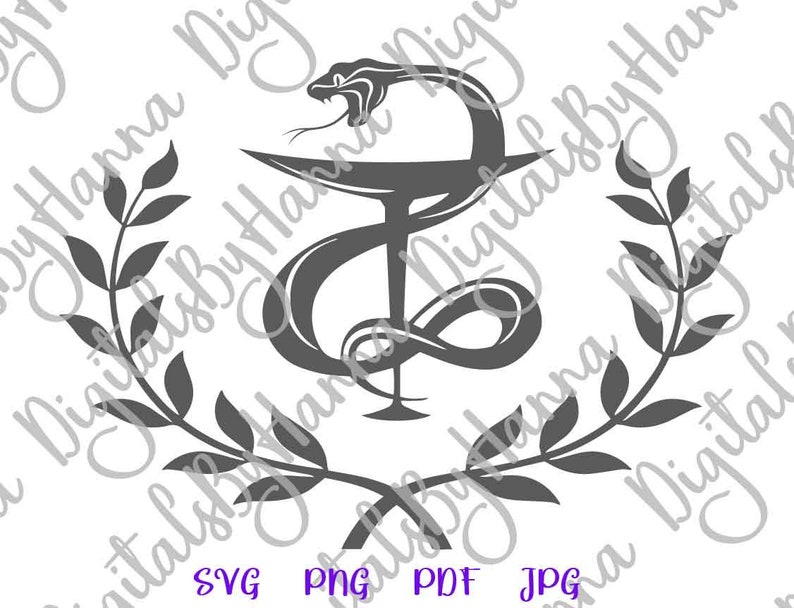 Download Bowl Of Hygieia Svg Files For Cricut Medecine Student Etsy
