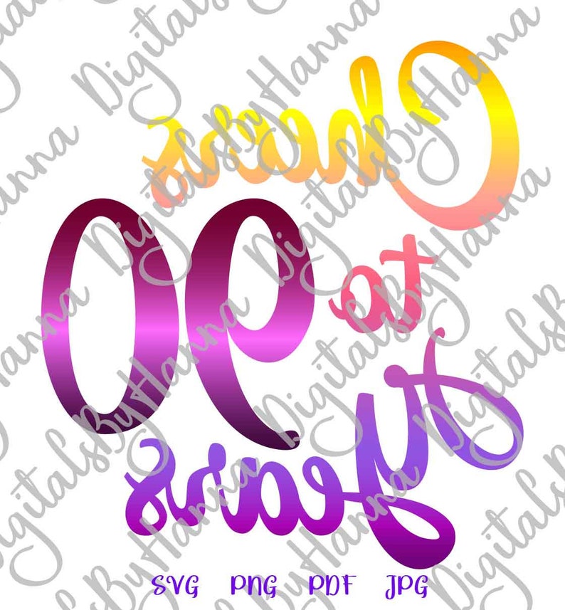 90th Birthday SVG Files for Cricut Saying Cheer to 90 Year 