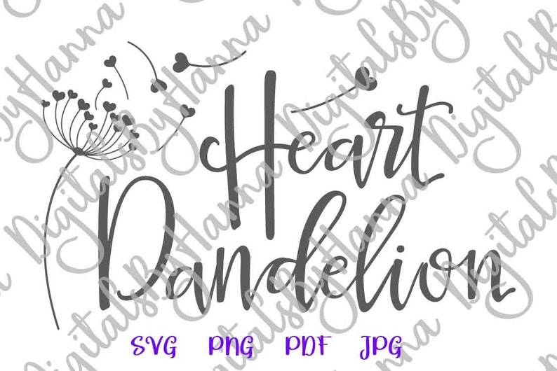 Free Free Heart Dandelion Svg 106 SVG PNG EPS DXF File