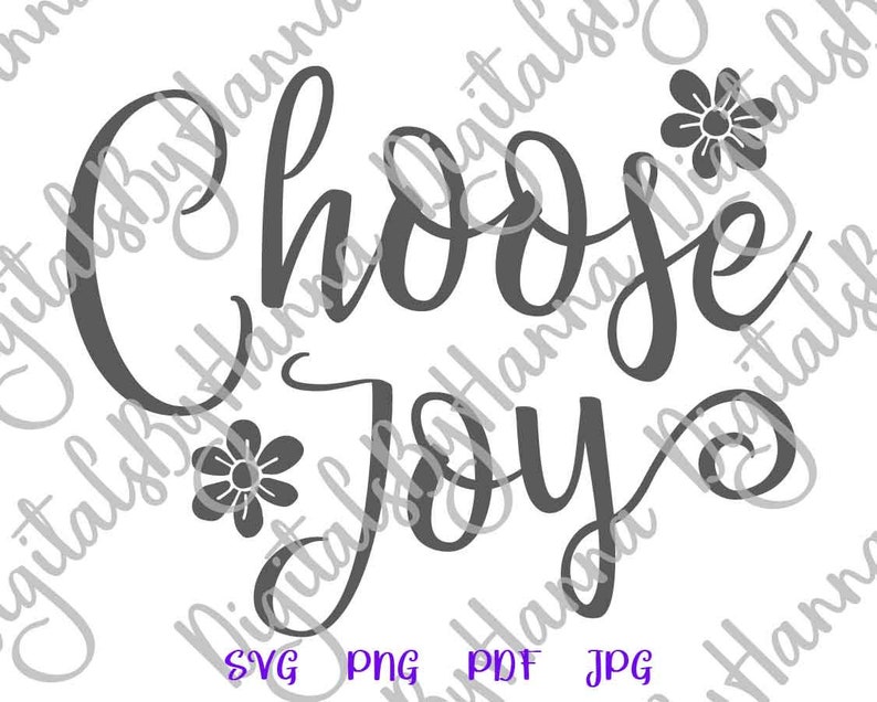 Download Inspirational SVG File for Cricut Saying Choose Joy SVG | Etsy