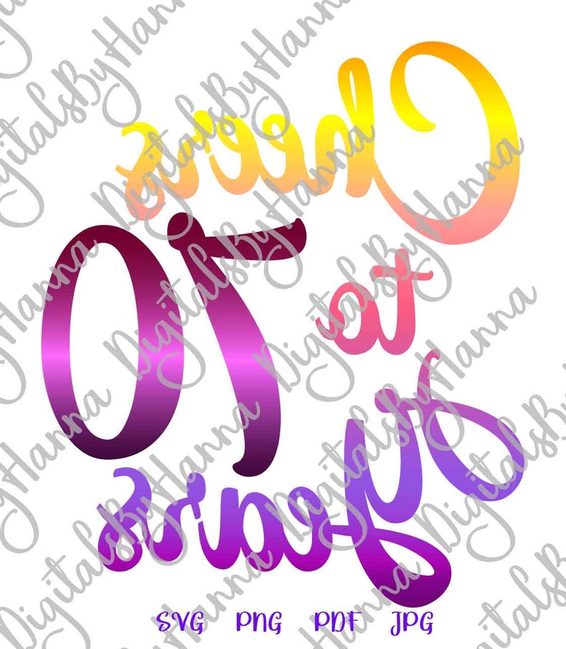 Download 70th Birthday SVG File for Cricut Saying Cheer Seventy ...