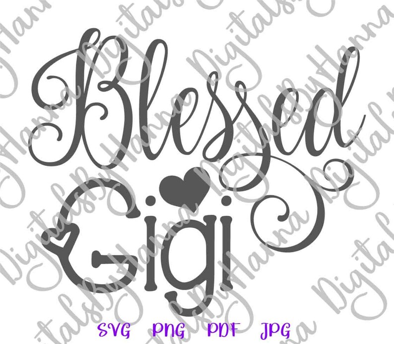 Download Pregnant SVG File for Cricut Blessed Gigi SVG Grandma Tee ...