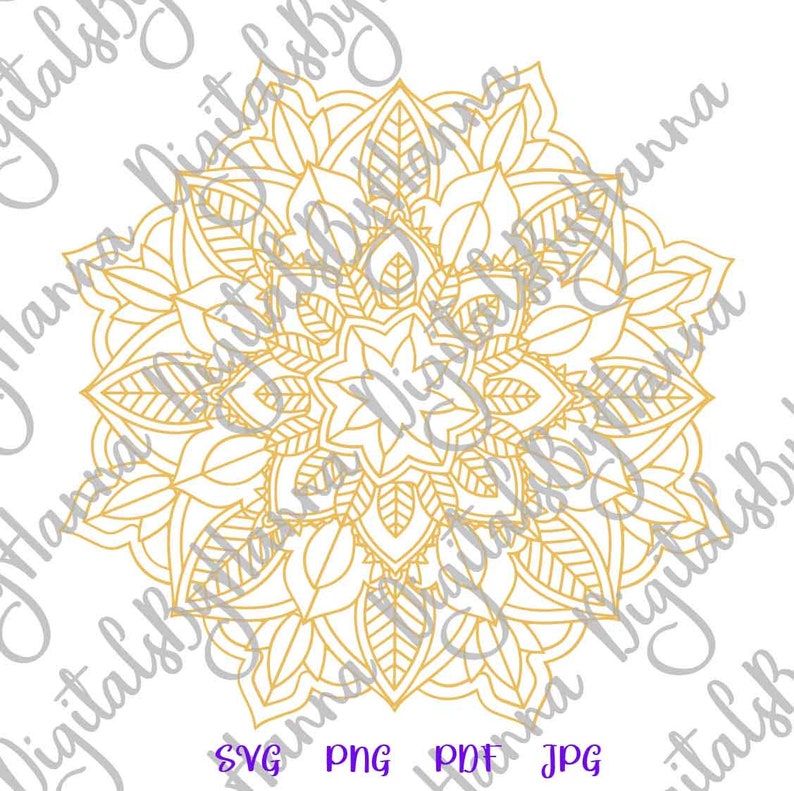 Download Mandala SVG Files for Cricut Pochoir Mandala Stencil SVG ...