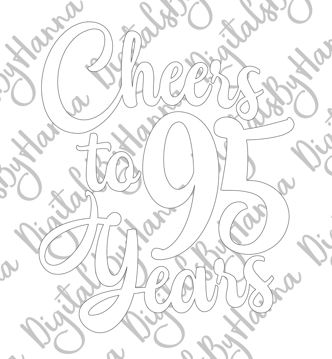 95th Birthday SVG Files for Cricut Sayings Cheers to 95 Years - Etsy