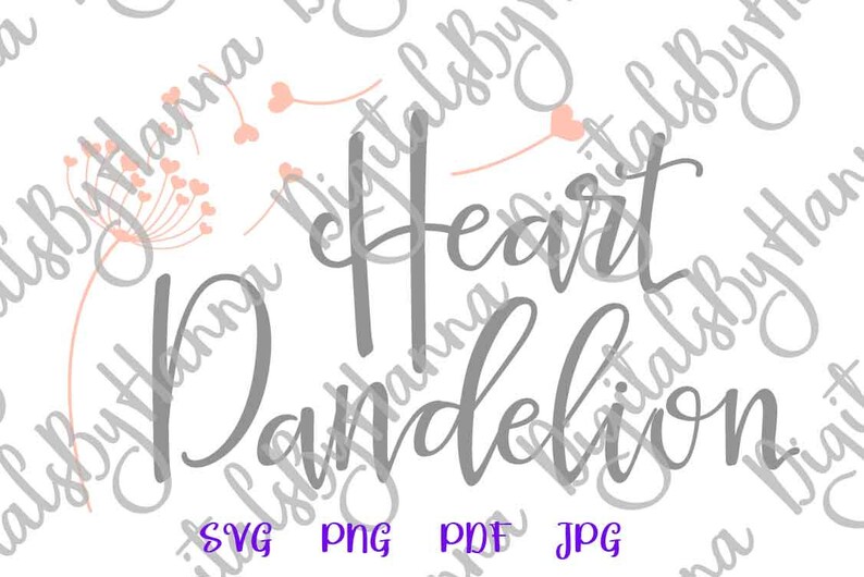 Free Heart Dandelion Svg 691 SVG PNG EPS DXF File