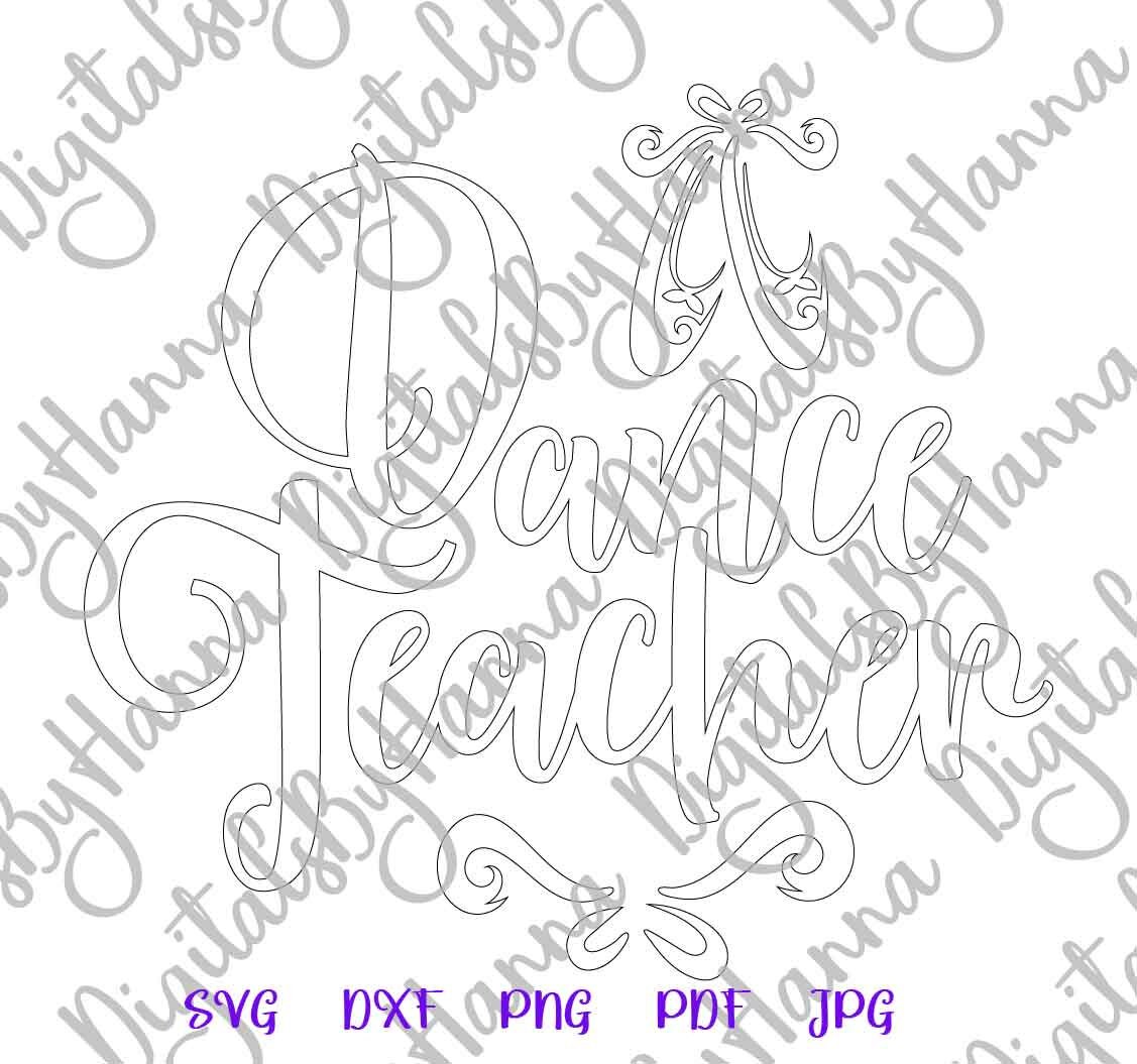 Download Dancer SVG Files for Cricut Dance Teacher SVG Ballet Slippers | Etsy