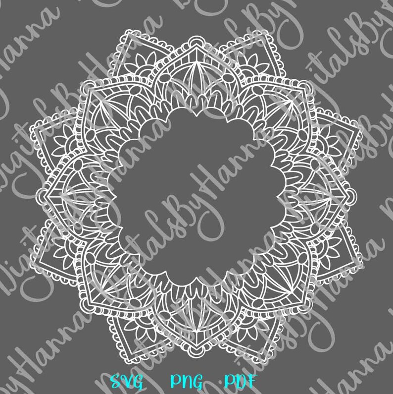 Mandala SVG Files for Cricut Mandala Monogram SVG ...