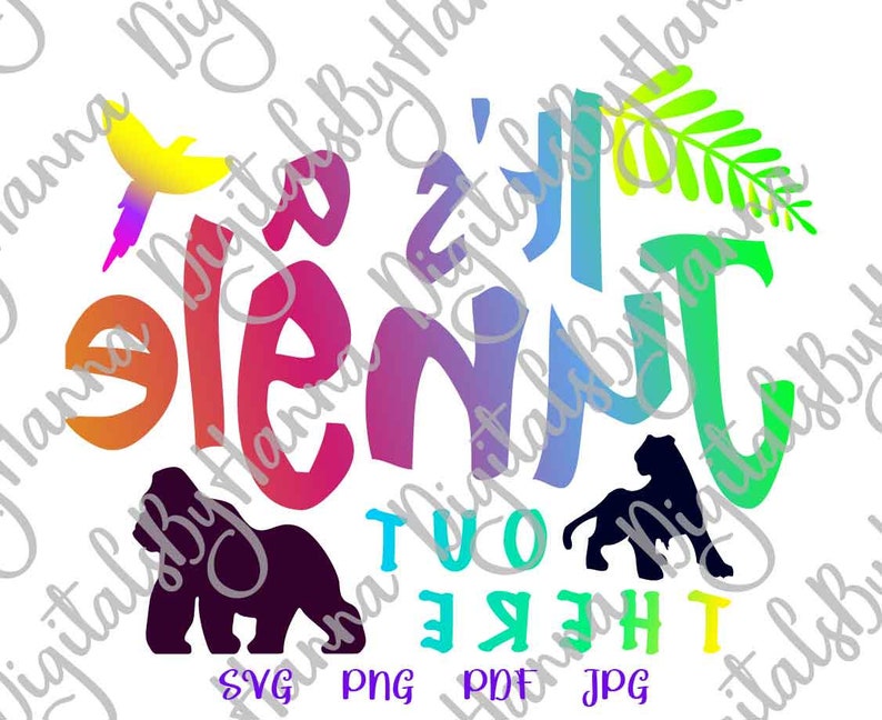 Download Zoo Animals SVG Files for Cricut Sayings It's a Jungle Out | Etsy