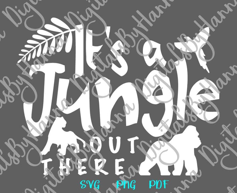 Download Zoo Animals SVG Files for Cricut Sayings It's a Jungle Out | Etsy