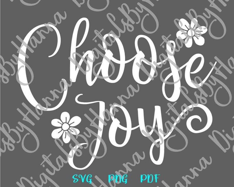 Download Inspirational SVG File for Cricut Saying Choose Joy SVG | Etsy