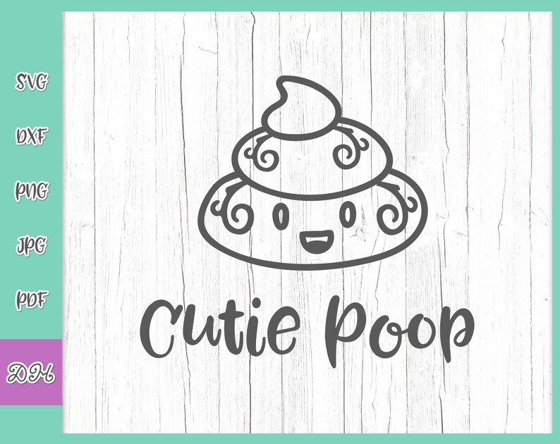 Poop Emoji SVG Files for Cricut Cute Dog Poop Bag Holder Sign Etsy