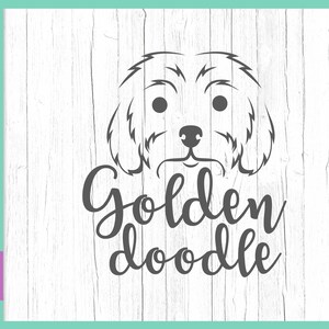 Golden Doodle SVG Goldendoodle SVG Labradoodle svg Doodle Mom svg Cane mamma SVG File SVG per Cricut Face Lover Clipart Word Sign Tee Silhouette