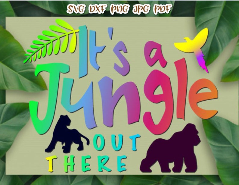 Download Zoo Animals SVG Files for Cricut Sayings It's a Jungle Out | Etsy