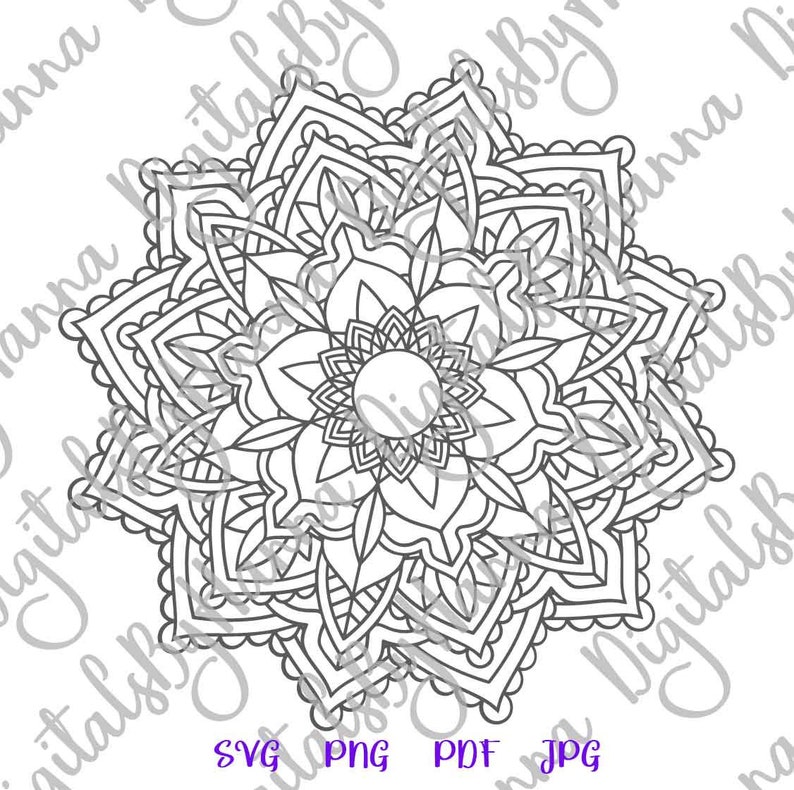 Free Free Cricut Mandala Stencil 704 SVG PNG EPS DXF File