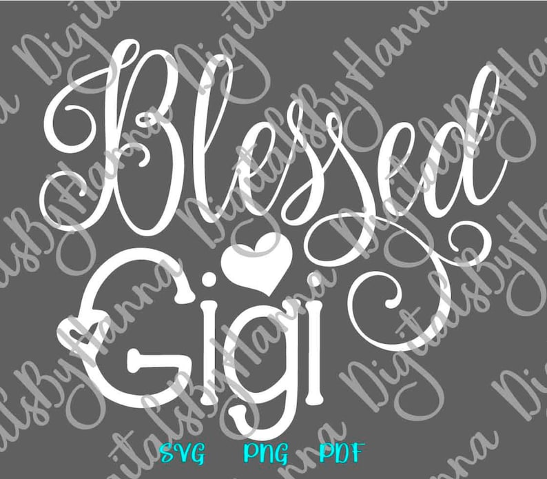 Download Pregnant SVG File for Cricut Blessed Gigi SVG Grandma Tee ...