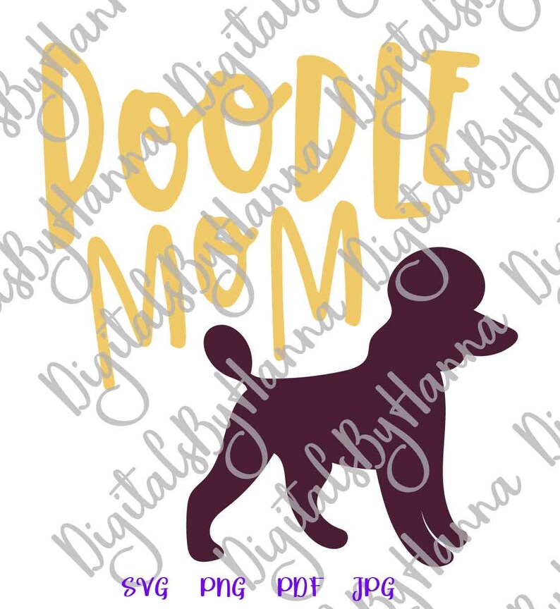 Download Dog Mom SVG Files for Cricut Poodle Silhouette Clipart ...