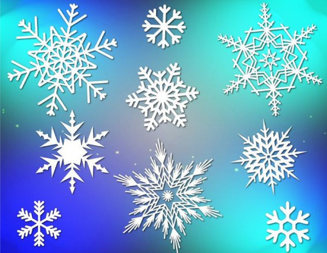 Snowflakes SVG Files for Cricut Winter Clipart SVG Marry Christmas ...