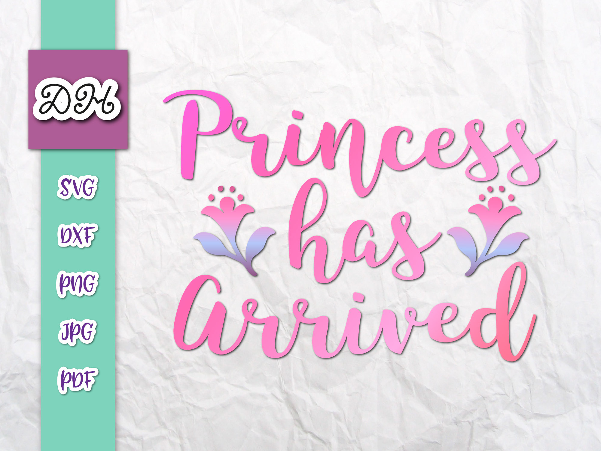 Funny Baby Girl Onesie SVG File for Cricut Princess Has Arrived SVG New ...
