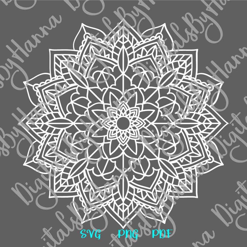 Download Zentangle SVG Files for Cricut Mandala SVG Pochoir Mandala ...