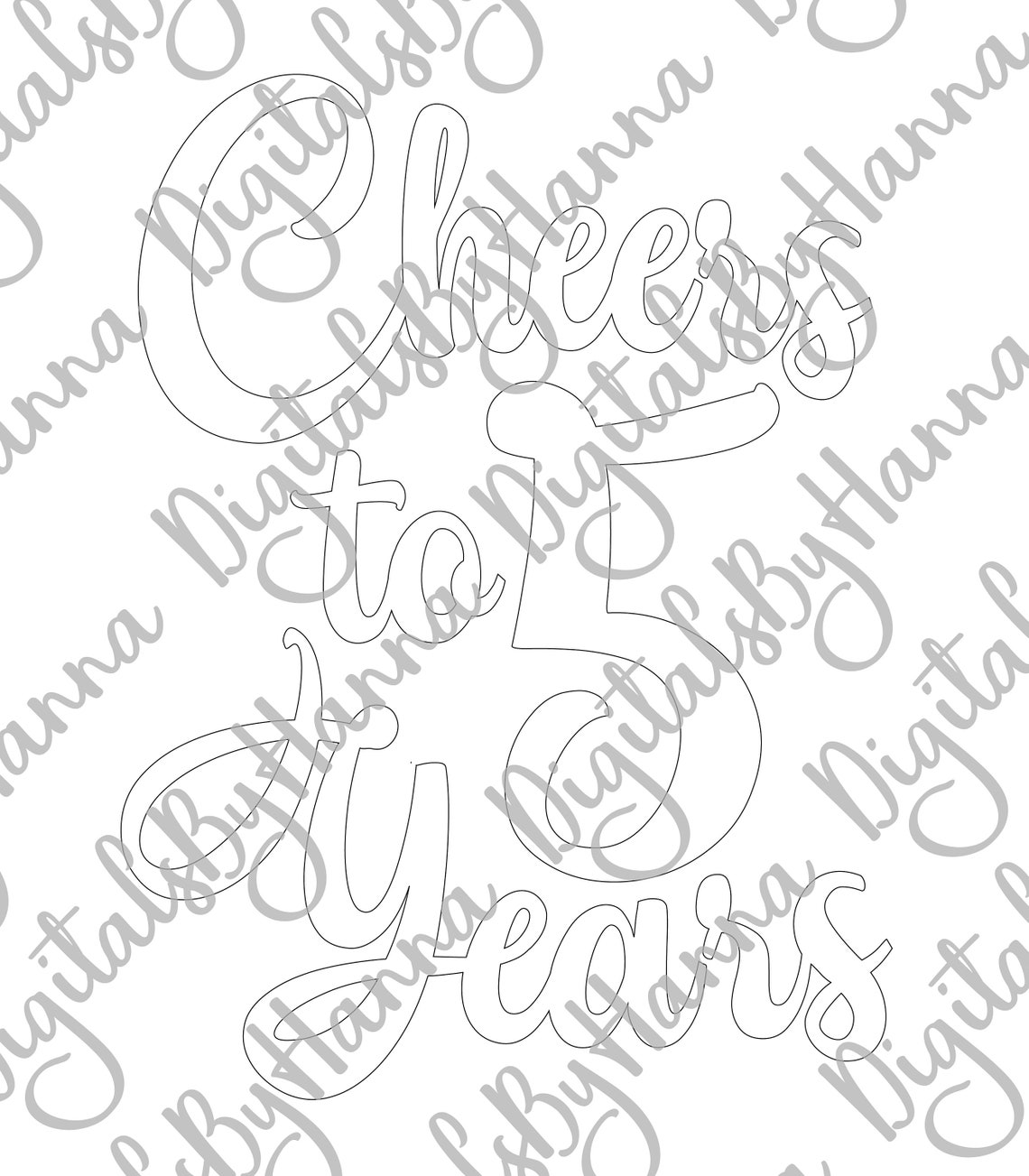 5th Birthday SVG Files for Cricut Saying Cheers to Five Years - Etsy