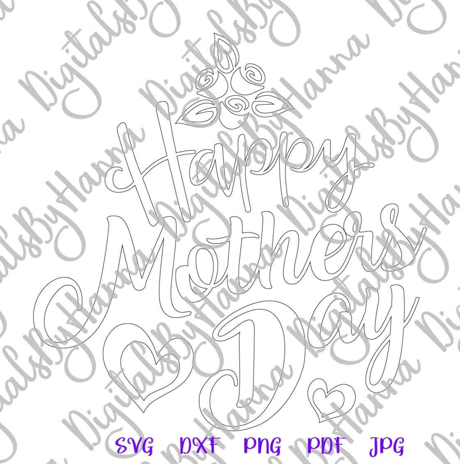 Mothers Day SVG Files for Cricut Saying Happy Mother’s Day - Etsy