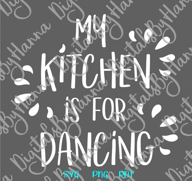 Download Funny Apron SVG Files for Cricut Saying My Kitchen for Dancing | Etsy