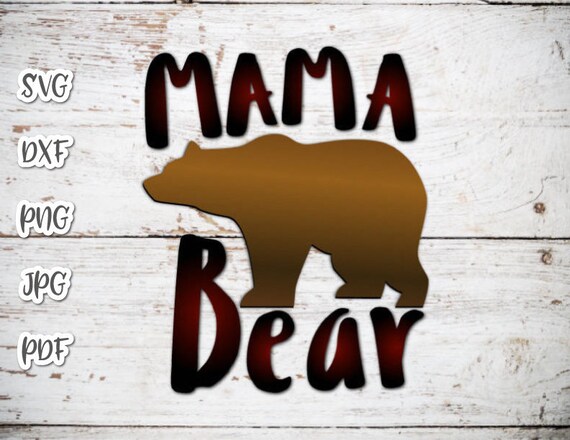 Download Mom Life SVG FIles for Cricut Saying Mama Bear SVG Baby ...