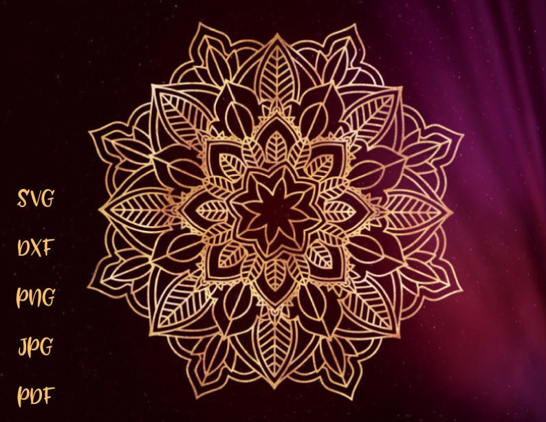 Free Free 302 Cricut Mandala Stencil SVG PNG EPS DXF File