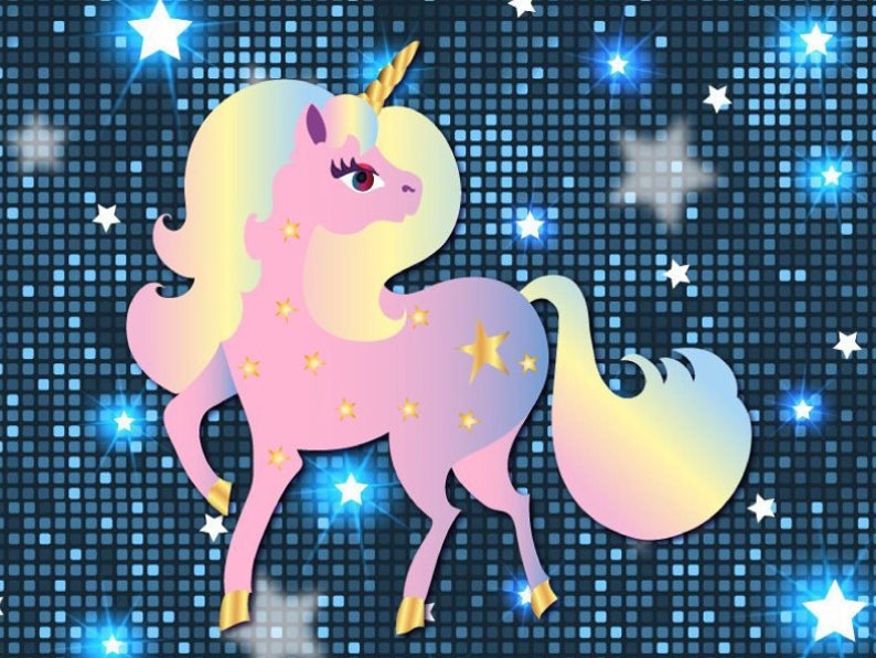Download Rainbow Unicorn SVG Files for Cricut Girl Birthday Clipart ...