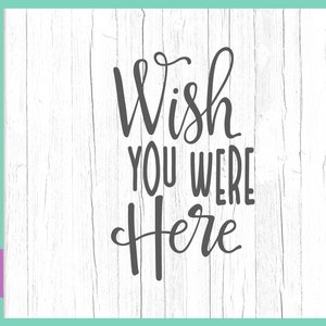 BFF SVG Files for Cricut Sayings Wish You Were Here Miss Best Friend Distance Relationship Quote Sign Letter Word Tee Silhouette Laser Cut T