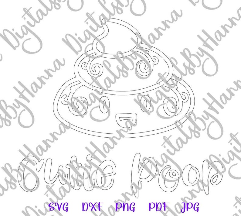 Poop Emoji SVG Files for Cricut Cute Dog Poop Bag Holder Sign Etsy
