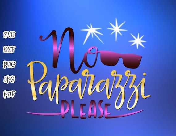 Funny Baby Svg File For Cricut Saying No Paparazzi Please Etsy