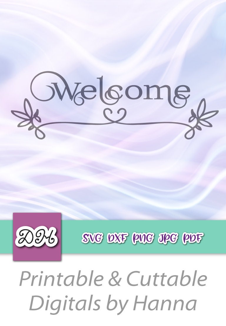 Welcome SVG Files for Cricut Welcome Wedding Sign Front Door | Etsy